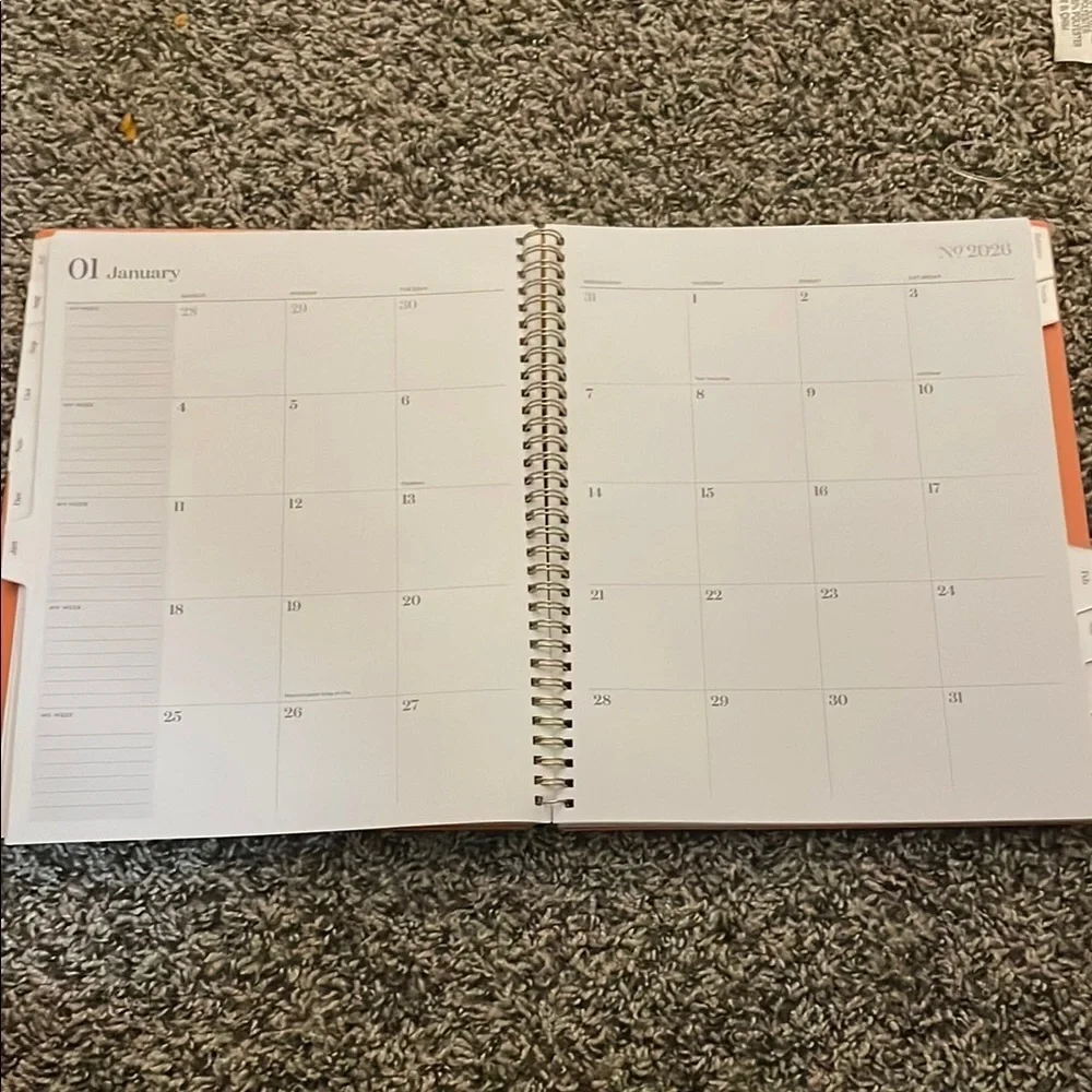 Orange Weekly Monthly Planner